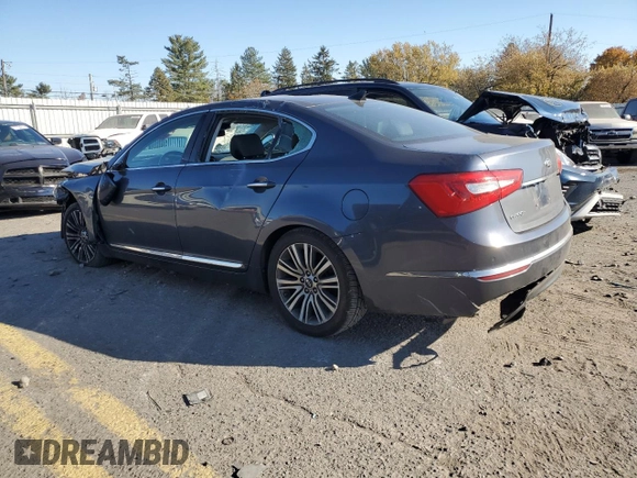 2014 Kia Cadenza Premium with VIN KNALN4D78E5142424, listed as a Copart auction lot 77576304 with 67,069 mi miles and Salvage Title. Bid and sale history available at carsss.com. Image 2.