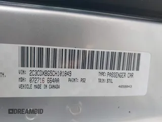 2012 Dodge Charger SE with VIN 2C3CDXBG5CH101849, listed as a IAAI auction lot 42053824 with 194,274 mi miles and . Bid and sale history available at DreamBid. Image 9.
