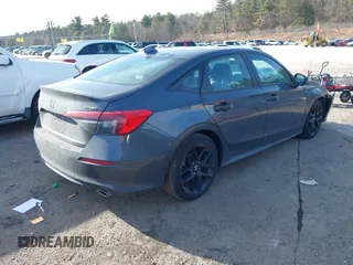 2024 Honda Civic Sedan Sport with VIN 2HGFE2F58RH544301, listed as a IAAI auction lot 41346275 with 25,223 mi miles. Bid and sale history available at carsss.com. Image 4.