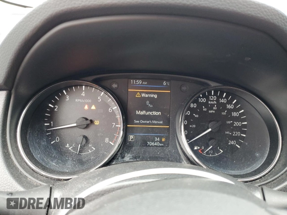 2023 Nissan Qashqai SV z VIN JN1BJ1BW6PW104869, wystawiony jako Copart lot #81320534 z przebiegiem 70 640 mil mil oraz Tytuł czysty. Historia ofert i sprzedaży dostępna na DreamBid. Obrazek 9.
