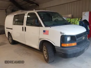 2012 Chevrolet Express Cargo Van with VIN 1GCSGAFX1C1137199, listed as a IAAI auction lot 41882425 with 278,373 mi miles. Bid and sale history available at carsss.com. Image 1.