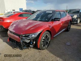 2023 Kia EV6 GT-Line with VIN KNDC44LA8P5116511, listed as a Copart auction lot 69598024 with 8,466 mi miles and Salvage Title. Bid and sale history available at carsss.com. Image 1.