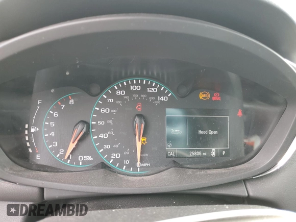 2022 Chevrolet Trax LT with VIN KL7CJPSM2NB568066, listed as a Copart auction lot 48256035 with 25,806 mi miles and Salvage Title. Bid and sale history available at carsss.com. Image 9.