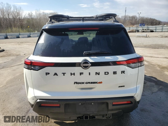 2024 Nissan Pathfinder Rock Creek z VIN 5N1DR3BD9RC224898, wystawiony jako Copart lot #50728265 z przebiegiem 13 765 mil mil oraz Szkoda całkowita • Salvage title. Historia ofert i sprzedaży dostępna na DreamBid. Obrazek 6.