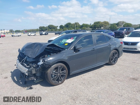 2025 Toyota Camry LE with VIN 4T1DAACK5SU076886, listed as a IAAI auction lot 41629641 with 9,919 mi miles and . Bid and sale history available at DreamBid. Image 18.