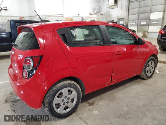 2015 Chevrolet Sonic LS with VIN 1G1JA6SH5F4163373, listed as a Copart auction lot 51759005 with 54,704 mi miles and Salvage title. Bid and sale history available at DreamBid. Image 3.