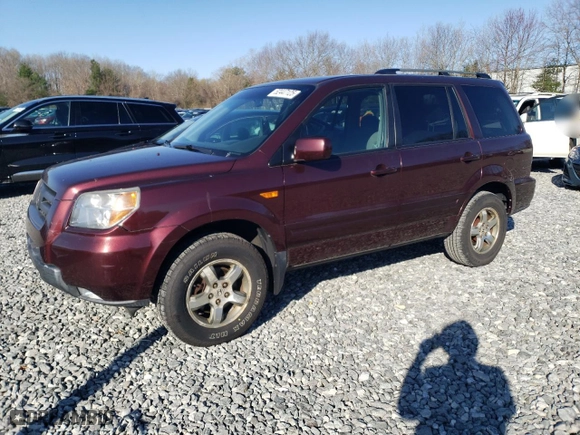 2008 Honda Pilot EX with VIN 5FNYF18468B002573, listed as a Copart auction lot 52447125 with 158,163 mi miles and Clean Title. Bid and sale history available at carsss.com. Image 1.