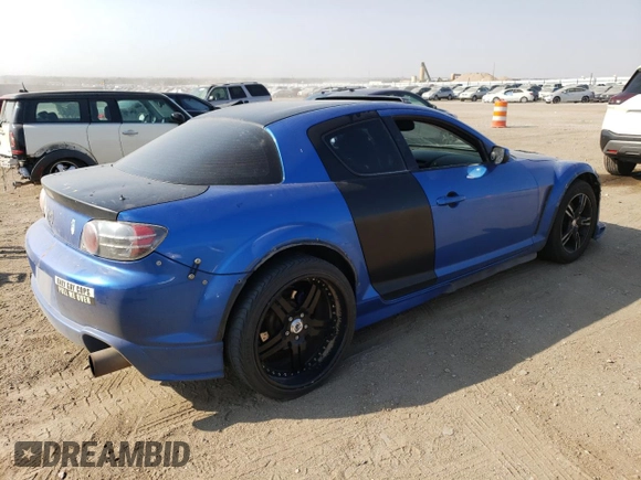 2004 Mazda RX-8 with VIN JM1FE173440114865, listed as a Copart auction lot 75385304 with 67,943 mi miles and Clean Title. Bid and sale history available at DreamBid. Image 3.