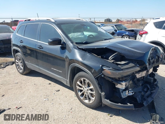 2019 Jeep Cherokee Latitude Plus with VIN 1C4PJLLB4KD312411, listed as a IAAI auction lot 41677041 with 82,802 mi miles and . Bid and sale history available at DreamBid. Image 1.