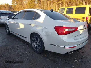 2016 Kia Cadenza Premium with VIN KNALN4D75G5207281, listed as a IAAI auction lot 41336339 with 147,385 mi miles. Bid and sale history available at carsss.com. Image 3.