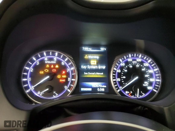 2017 Infiniti Q50 Premium with VIN JN1EV7AR3HM832971, listed as a Copart auction lot 52859155 with 160,070 mi miles and Salvage Title. Bid and sale history available at DreamBid. Image 9.