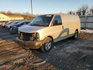 2005 Chevrolet Express Cargo with VIN 1GCFG15T251234110, listed as a Copart auction lot 88493575 with Not Provided miles and Salvage Title. Bid and sale history available at DreamBid. Image 1.