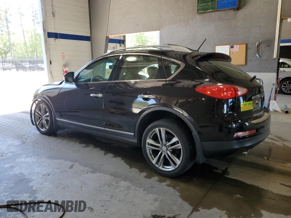 2012 Infiniti EX Journey with VIN JN1AJ0HRXCM453448, listed as a Copart auction lot 54864725 with 128,195 mi miles and Salvage title. Bid and sale history available at DreamBid. Image 2.