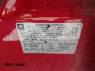 2014 Chevrolet Equinox LTZ with VIN 1GNALDEK2EZ116128, listed as a IAAI auction lot 42192139 with 154,124 mi miles and . Bid and sale history available at DreamBid. Image 9.