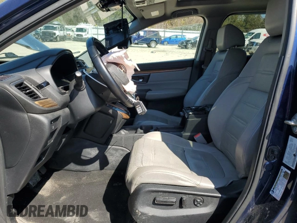 2017 Honda CR-V EX-L with VIN 5J6RW2H84HL018727, listed as a Copart auction lot 50523945 with 125,342 mi miles and Salvage Title. Bid and sale history available at DreamBid. Image 7.