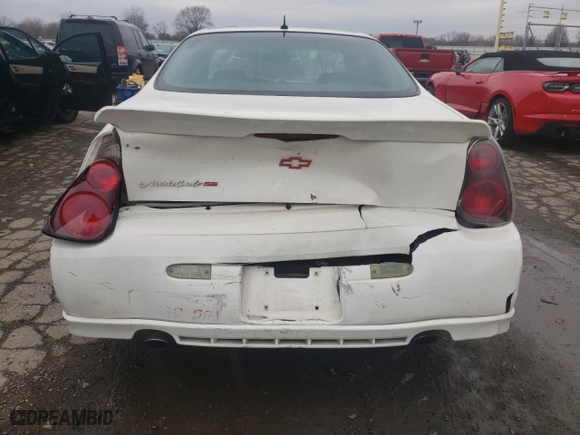 2005 Chevrolet Monte Carlo SS Supercharged with VIN 2G1WZ121259141492, listed as a Copart auction lot 85734074 with 154,379 mi miles and Salvage Title. Bid and sale history available at carsss.com. Image 6.