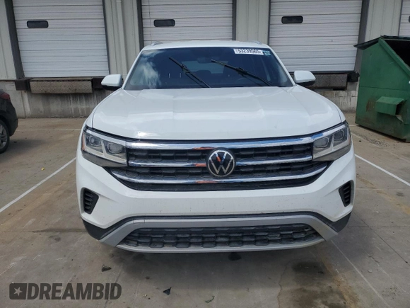 2022 Volkswagen Atlas SE with VIN 1V2DC2CA1NC200298, listed as a Copart auction lot 53239565 with 56,192 mi miles and Salvage title. Bid and sale history available at DreamBid. Image 5.