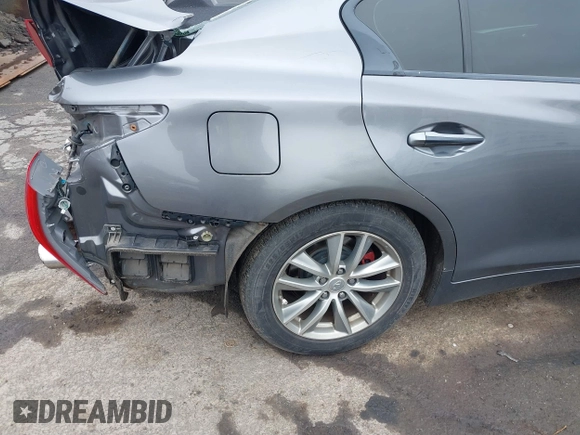 2014 Infiniti Q50 Premium with VIN JN1BV7AR8EM682452, listed as a IAAI auction lot 41848533 with 103,646 mi miles. Bid and sale history available at carsss.com. Image 21.