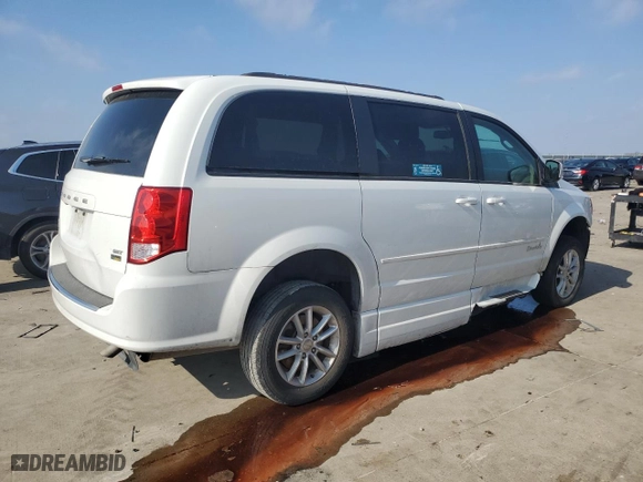 2016 Dodge Grand Caravan SXT with VIN 2C4RDGCG6GR396643, listed as a Copart auction lot 43816165 with 96,588 mi miles and Salvage Title. Bid and sale history available at carsss.com. Image 3.