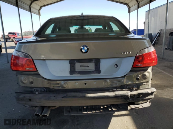 2005 BMW 5 Series 530i with VIN WBANA73535CR59463, listed as a Copart auction lot 67878994 with 147,052 mi miles and Salvage Title. Bid and sale history available at DreamBid. Image 6.