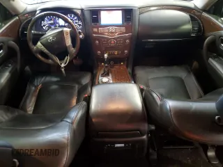 2015 Infiniti QX80 with VIN JN8AZ2NE1F9082792, listed as a Copart auction lot 48997125 with 128,947 mi miles and Salvage Title. Bid and sale history available at carsss.com. Image 8.