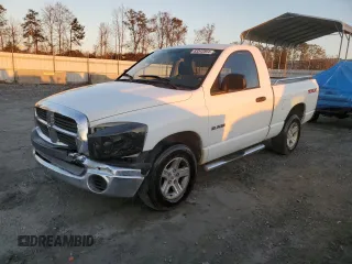 2008 Dodge 1500 ST with VIN 1D7HA16K98J139795, listed as a Copart auction lot 83343894 with 176,187 mi miles and Salvage Title. Bid and sale history available at DreamBid. Image 1.