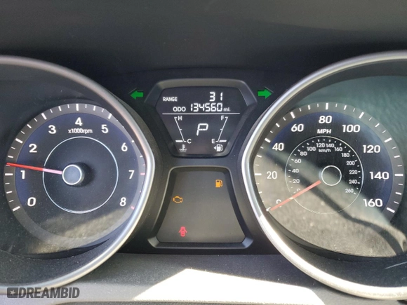 2012 Hyundai Elantra Limited with VIN 5NPDH4AE9CH083253, listed as a Copart auction lot 47805765 with 134,560 mi miles and Salvage Title. Bid and sale history available at carsss.com. Image 9.