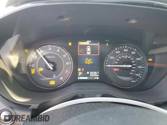 2023 Subaru Impreza Premium with VIN 4S3GKAD6XP3600515, listed as a Copart auction lot 43588575 with 5,059 mi miles and Salvage title. Bid and sale history available at DreamBid. Image 9.