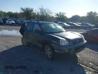 2003 Hyundai Santa Fe GLS with VIN KM8SC73D43U447687, listed as a IAAI auction lot 41655149 with 263,491 mi miles. Bid and sale history available at carsss.com. Image 1.