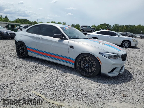 2019 BMW M2 Competition with VIN WBS2U7C58K7D11226, listed as a Copart auction lot 59397754 with 15,813 mi miles and Salvage Title. Bid and sale history available at carsss.com. Image 4.