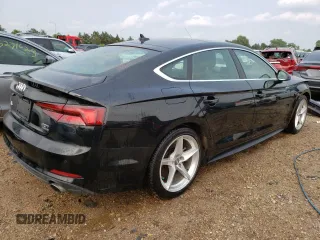 2018 Audi A5 Sportback Premium Plus with VIN WAUENCF57JA127882, listed as a Copart auction lot 55028903 with 52,932 mi miles. Bid and sale history available at carsss.com. Image 3.