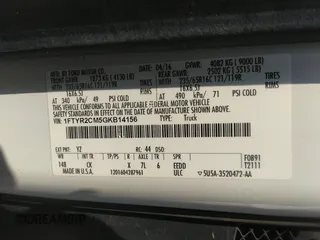 2016 Ford Transit Cargo with VIN 1FTYR2CM5GKB14156, listed as a IAAI auction lot 37079677 with 172,993 mi miles and . Bid and sale history available at DreamBid. Image 9.
