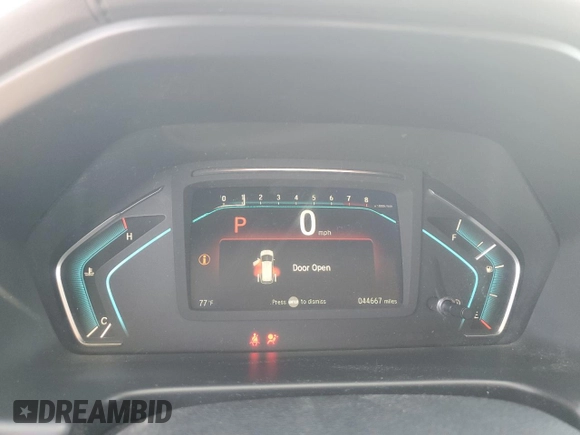 2018 Honda Odyssey Elite with VIN 5FNRL6H90JB062506, listed as a Copart auction lot 60336075 with 44,667 mi miles and Salvage title. Bid and sale history available at DreamBid. Image 9.