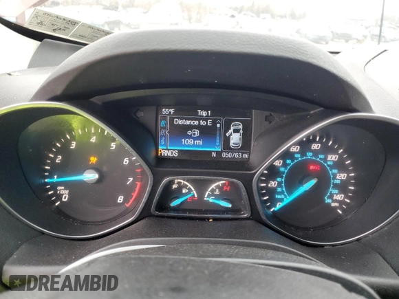 2016 Ford Escape SE with VIN 1FMCU9GX8GUB50543, listed as a Copart auction lot 47682215 with 50,763 mi miles and Salvage Title. Bid and sale history available at carsss.com. Image 9.