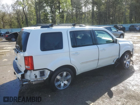 2013 Honda Pilot Touring with VIN 5FNYF4H92DB031771, listed as a Copart auction lot 50083125 with 229,059 mi miles and Salvage Title. Bid and sale history available at DreamBid. Image 3.