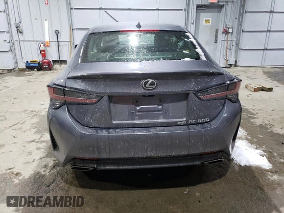 2019 Lexus RC 300 with VIN JTHS85BC5K5005043, listed as a Copart auction lot 87729815 with 63,341 mi miles and Salvage title. Bid and sale history available at DreamBid. Image 6.