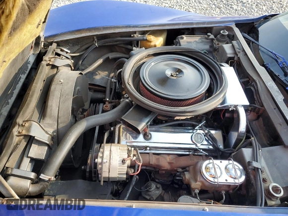 1975 Chevrolet Corvette with VIN 1Z37J5S415588, listed as a Copart auction lot 59477955 with 58,044 mi miles and Salvage title. Bid and sale history available at DreamBid. Image 11.