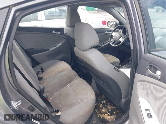 2014 Hyundai Accent GLS with VIN KMHCT4AE6EU670895, listed as a IAAI auction lot 42197066 with 142,983 mi miles and . Bid and sale history available at carsss.com. Image 8.