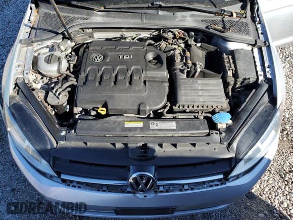2015 Volkswagen Golf SportWagen TDI SEL with VIN 3VWCA7AU1FM507223, listed as a Copart auction lot 41859025 with 210,364 mi miles and Salvage Title. Bid and sale history available at carsss.com. Image 12.