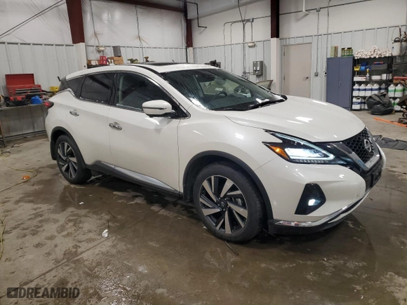 2023 Nissan Murano SL with VIN 5N1AZ2CS1PC121868, listed as a Copart auction lot 88014215 with 20,766 mi miles and Salvage Title. Bid and sale history available at carsss.com. Image 4.