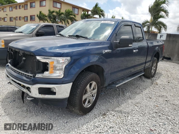 2019 Ford F-150 XL with VIN 1FTEX1EP1KKC63781, listed as a Copart auction lot 55036455 with 0 mi miles and Salvage Title. Bid and sale history available at carsss.com. Image 1.