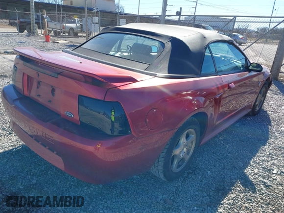 2004 Ford Mustang Deluxe with VIN 1FAFP44694F219365, listed as a IAAI auction lot 41628448 with 124,733 mi miles. Bid and sale history available at carsss.com. Image 4.