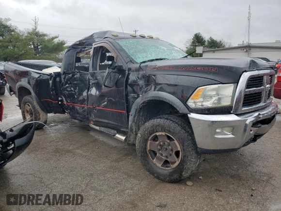 2010 Dodge Ram 2500 ST with VIN 3D7TT2CT0AG162610, listed as a Copart auction lot 81395934 with 0 mi miles and Salvage Title. Bid and sale history available at carsss.com. Image 4.