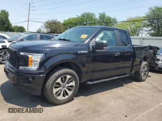 2019 Ford F-150 XL with VIN 1FTEX1EP9KFB23289, listed as a Copart auction lot 59140045 with 45,981 mi miles and Salvage title. Bid and sale history available at DreamBid. Image 1.