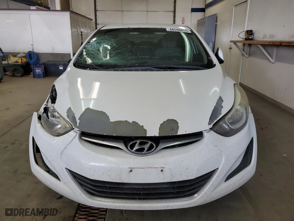 2016 Hyundai Elantra SE with VIN 5NPDH4AE4GH676749, listed as a Copart auction lot 48598855 with 0 mi miles and Salvage Title. Bid and sale history available at carsss.com. Image 5.