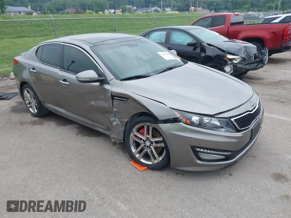 2013 Kia Optima SX with VIN 5XXGR4A62DG105805, listed as a IAAI auction lot 42492169 with 134,908 mi miles and . Bid and sale history available at DreamBid. Image 1.