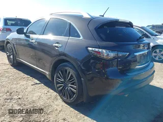 2017 Infiniti QX70 with VIN JN8CS1MU9HM140437, listed as a IAAI auction lot 41270542 with 72,312 mi miles. Bid and sale history available at carsss.com. Image 3.