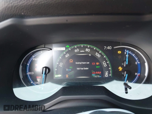 2024 Toyota RAV4 Hybrid XLE Premium with VIN JTMB6RFV0RD141316, listed as a IAAI auction lot 41980384 with 13,270 mi miles and . Bid and sale history available at DreamBid. Image 7.