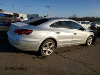 2014 Volkswagen CC Sport with VIN WVWBN7AN2EE503214, listed as a Copart auction lot 84850234 with Not Provided miles and Salvage Title. Bid and sale history available at carsss.com. Image 3.