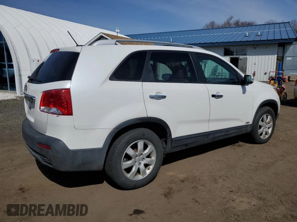 2011 Kia Sorento LX with VIN 5XYKTDA28BG123176, listed as a Copart auction lot 53681135 with 176,725 mi miles and Clean Title. Bid and sale history available at carsss.com. Image 3.